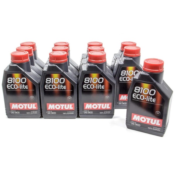 Set 12 Buc Ulei Motor Motul 8100 Eco-Lite 0W-20 1L 108534